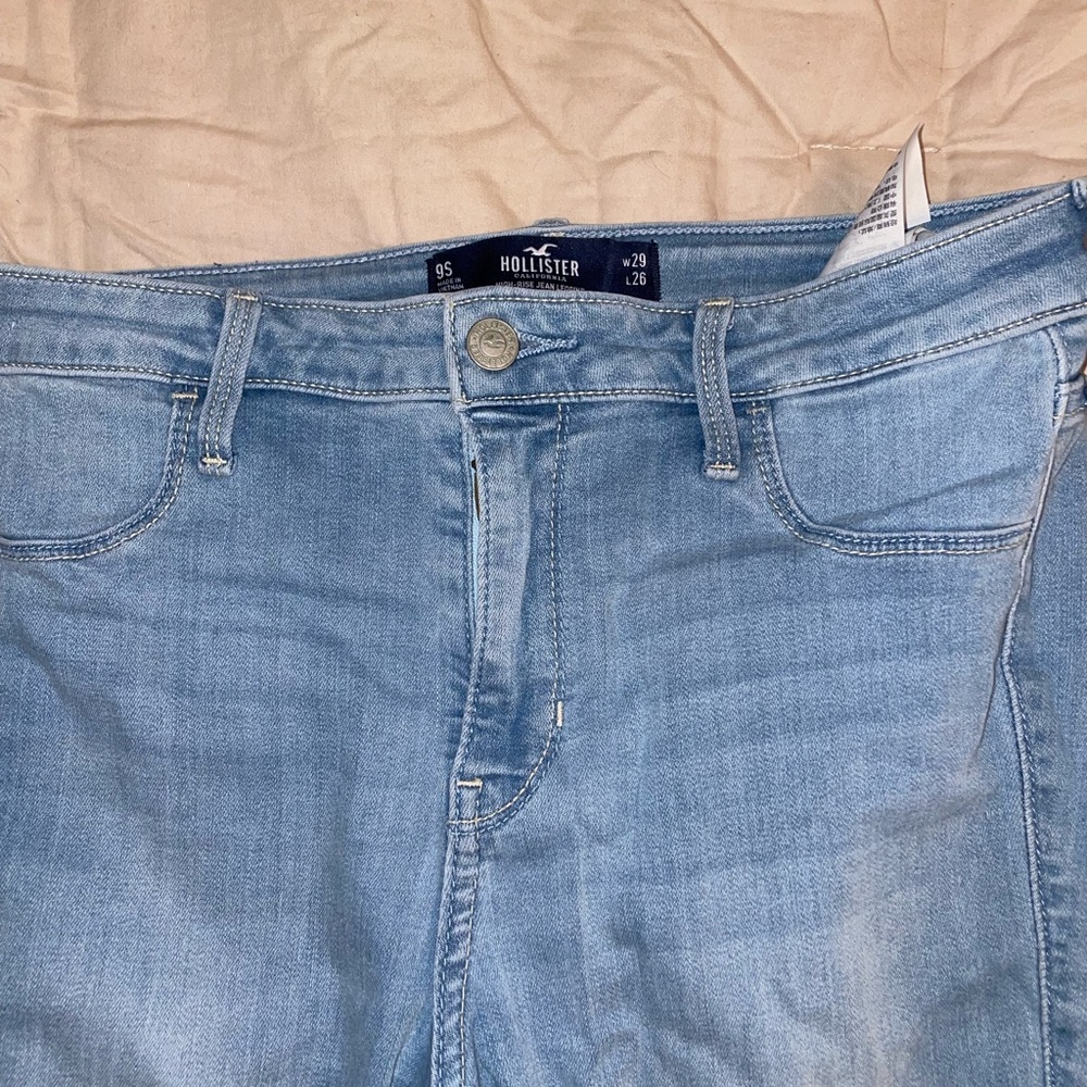 Size 9s high rise jeans legging Hollister